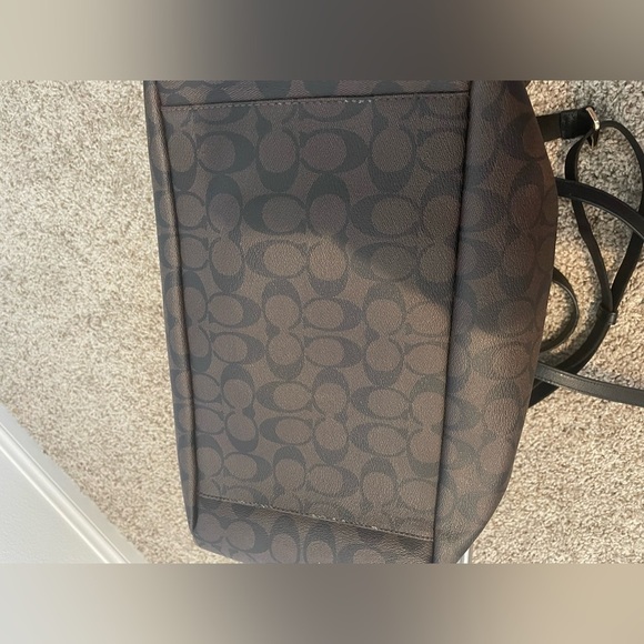 Coach Signature Brown and Black Diaper Bag - Picture 10 of 11